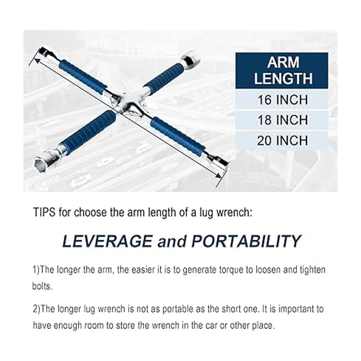 ETERNA Llave profesional de cuatro vías de 18 pulgadas_5