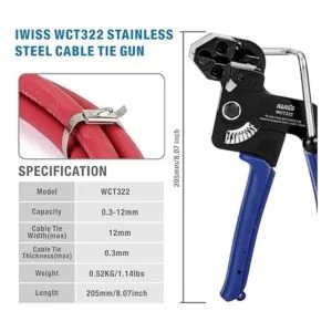 IWISS Pistola de sujeción de cables de acero inoxidable_2