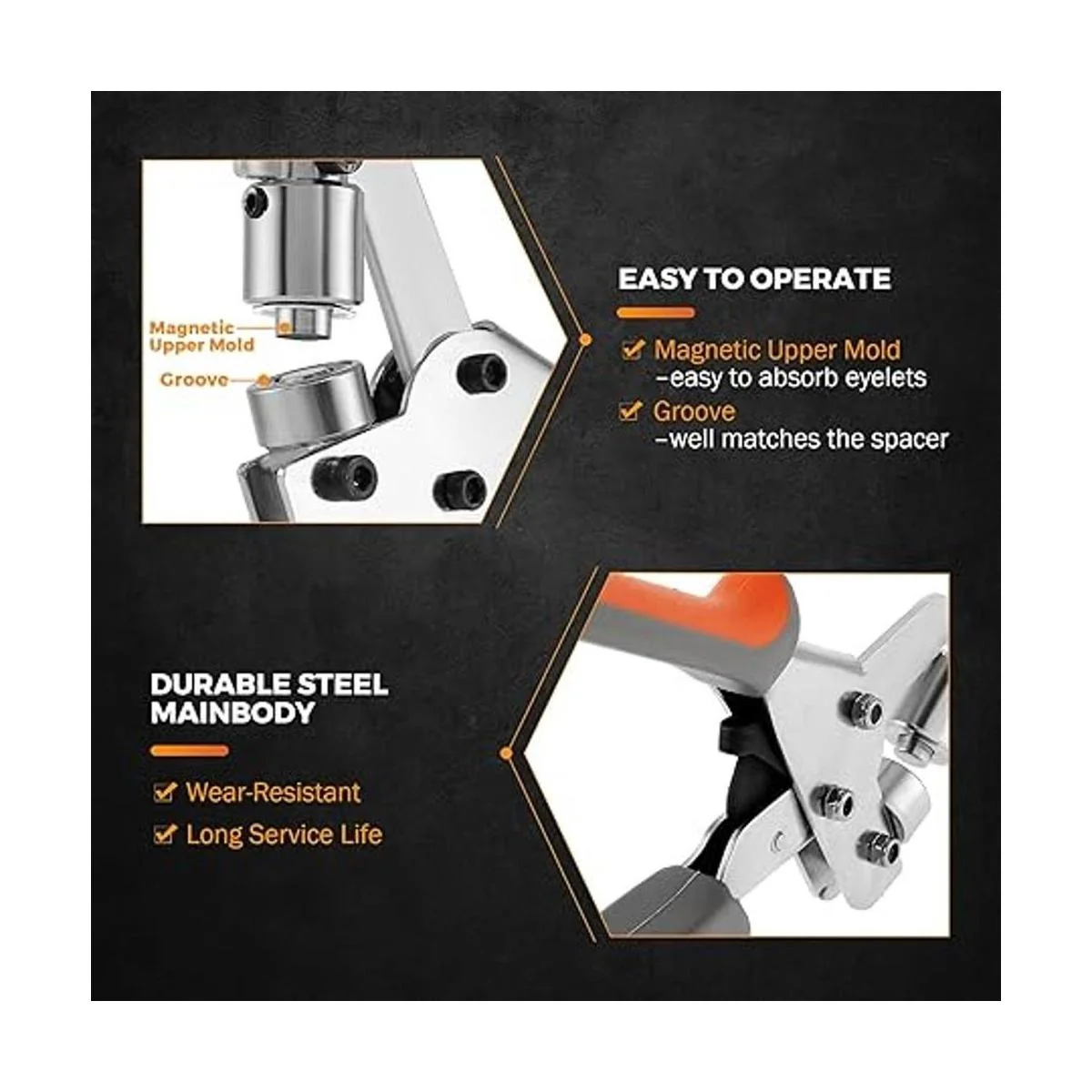 BEAMNOVA Kit de herramientas con ojales de mano de 0.413_4