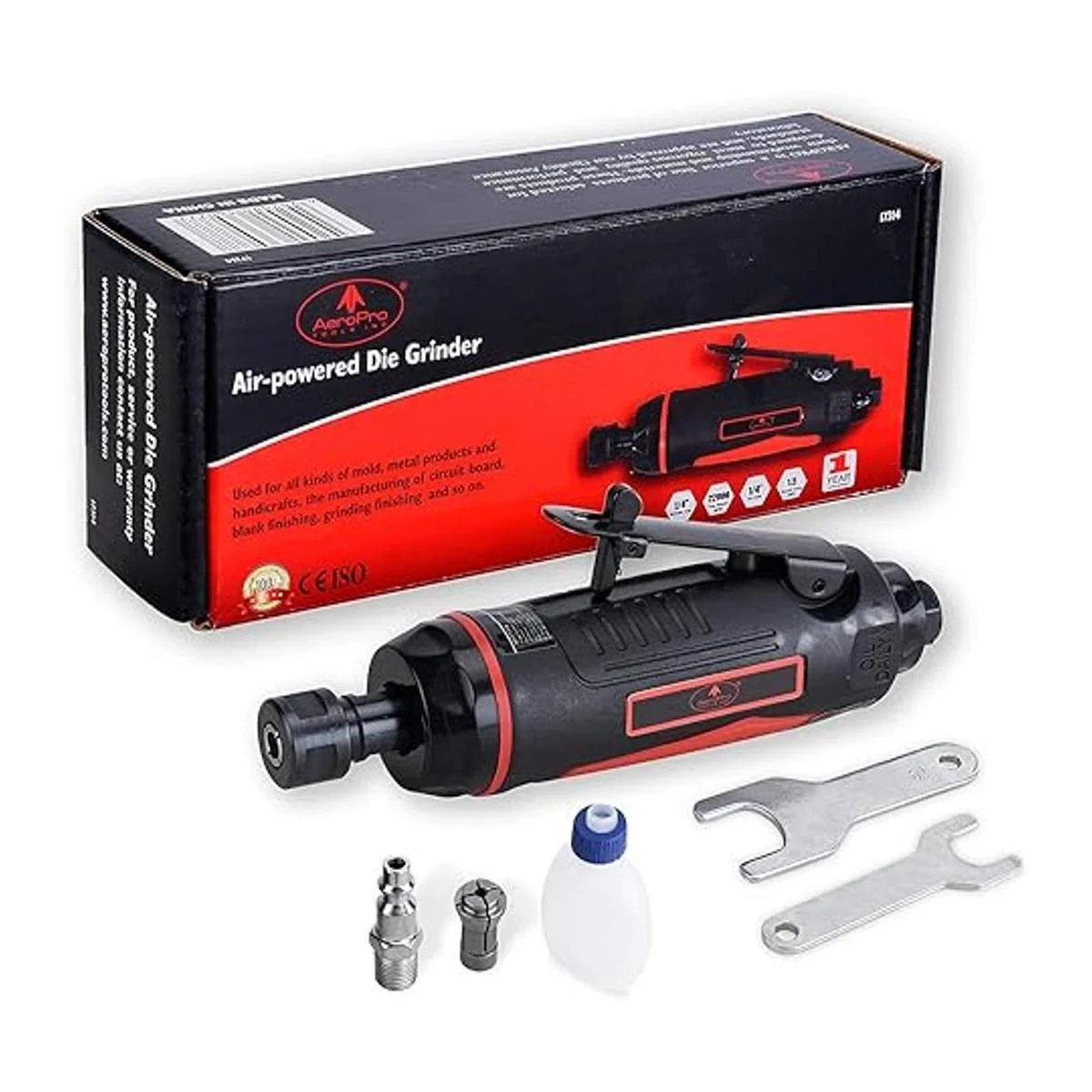 AEROPRO TOOLS 14 pulgadas Mini Air Straight Die Grinder_7