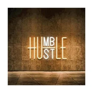 Hustle Letrero LED de neón para decoración de pared_1
