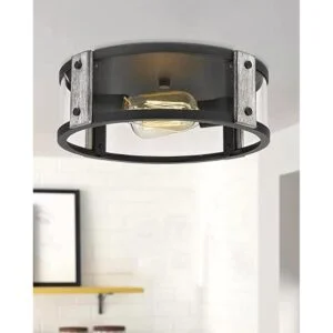 HANASS MX99986 Lámpara de techo de vidrio de 2 luces_5