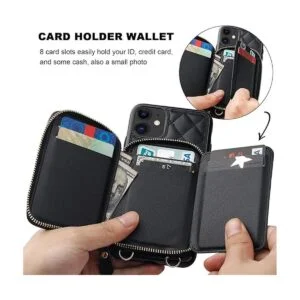 Bocasal Funda tipo cartera cruzada para iPhone 11 con_4