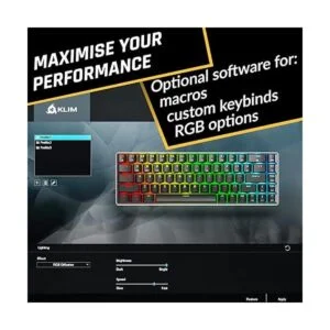 KLIM Teclado mecánico inalámbrico Shift 60 nuevo 2022_4