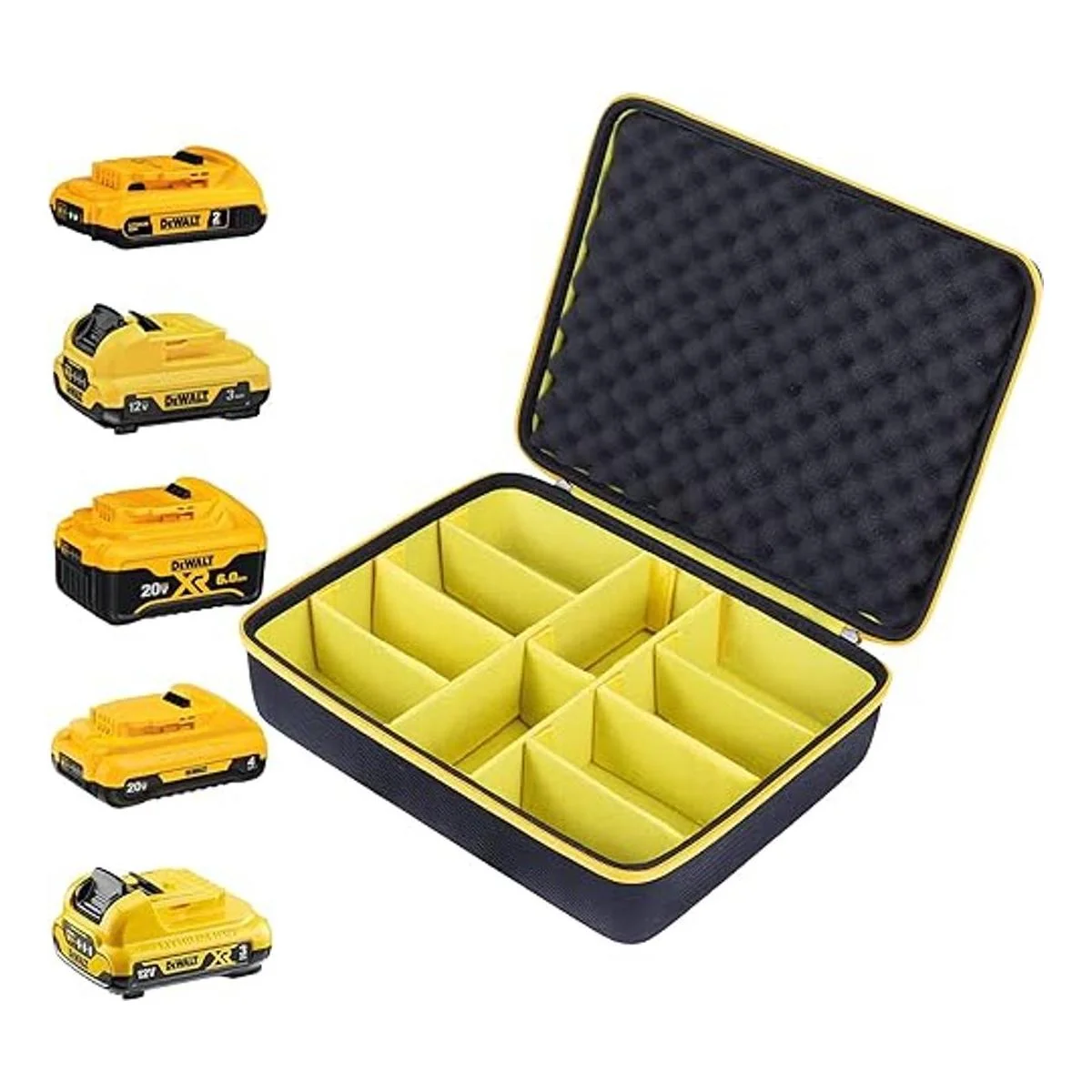 Khanka Caja de almacenamiento de batería dura funda de_2