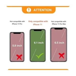 Bocasal Funda tipo cartera cruzada para iPhone 11 con_2