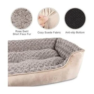 JOEJOY Cama rectangular para perros grandes medianos y_3