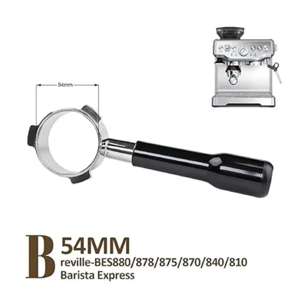 Portafiltro sin fondo de 2.126 in para Breville Barista_2