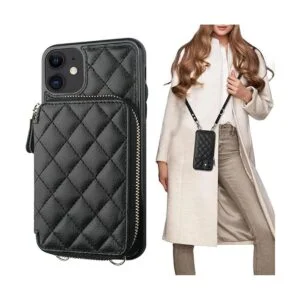 Bocasal Funda tipo cartera cruzada para iPhone 11 con_1