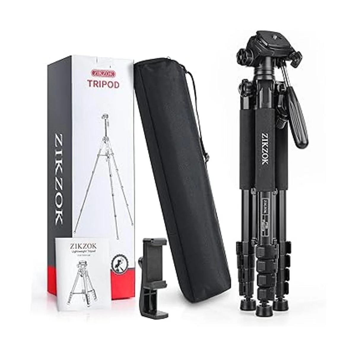 ZIKZOK Trípode para cámaravideocámara de 75 pulgadas_7