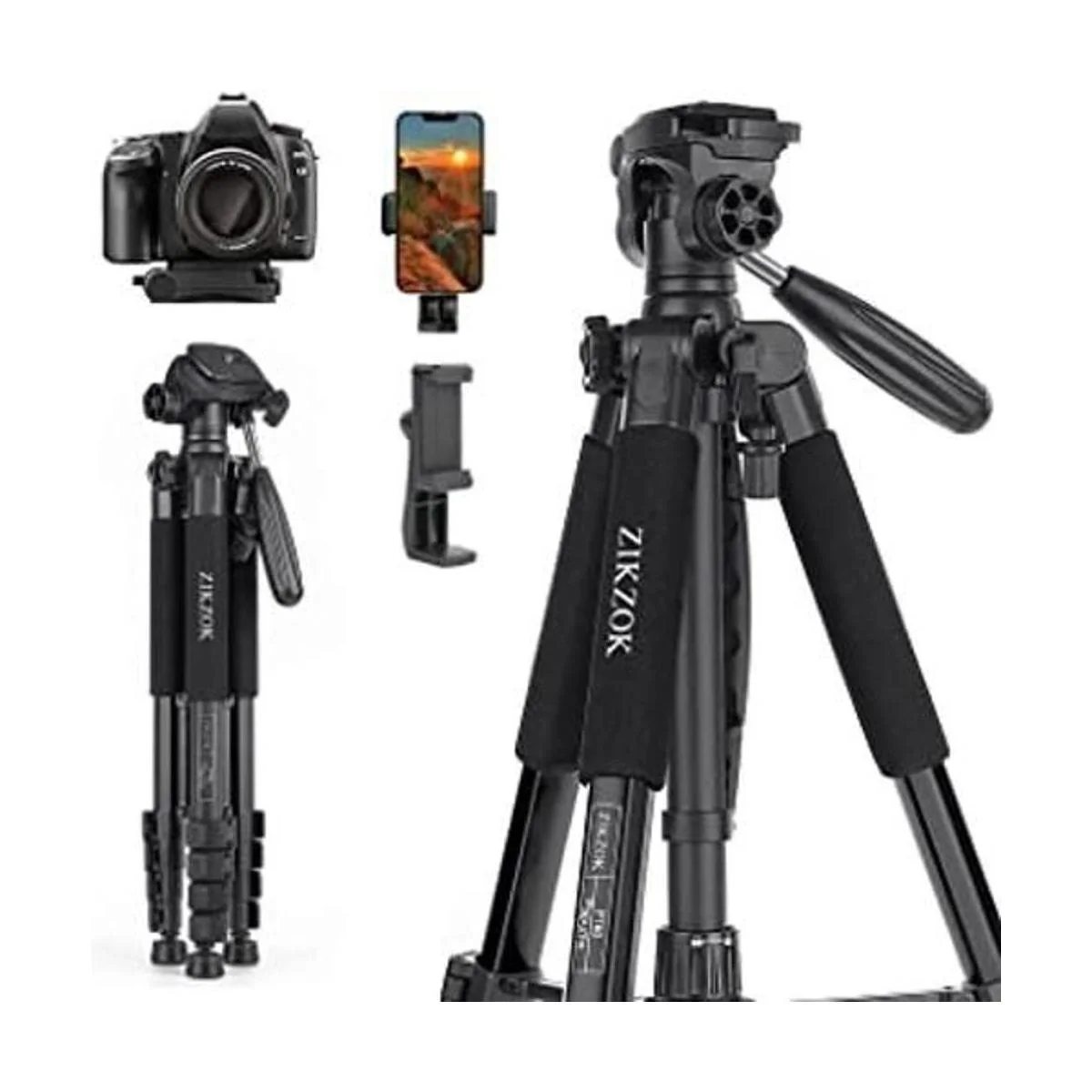 ZIKZOK Trípode para cámaravideocámara de 75 pulgadas_1