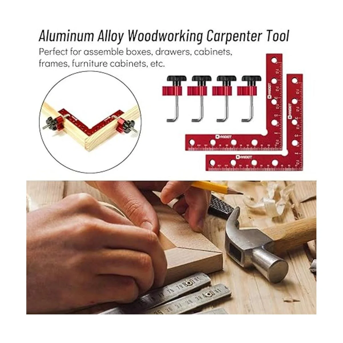 HARDELL Abrazaderas cuadradas de posicionamiento de 90_5
