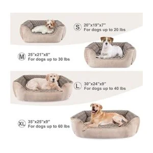 JOEJOY Cama rectangular para perros grandes medianos y_5