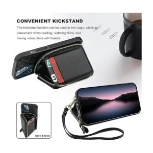 Bocasal Funda tipo cartera cruzada para iPhone 12 Pro Max_5