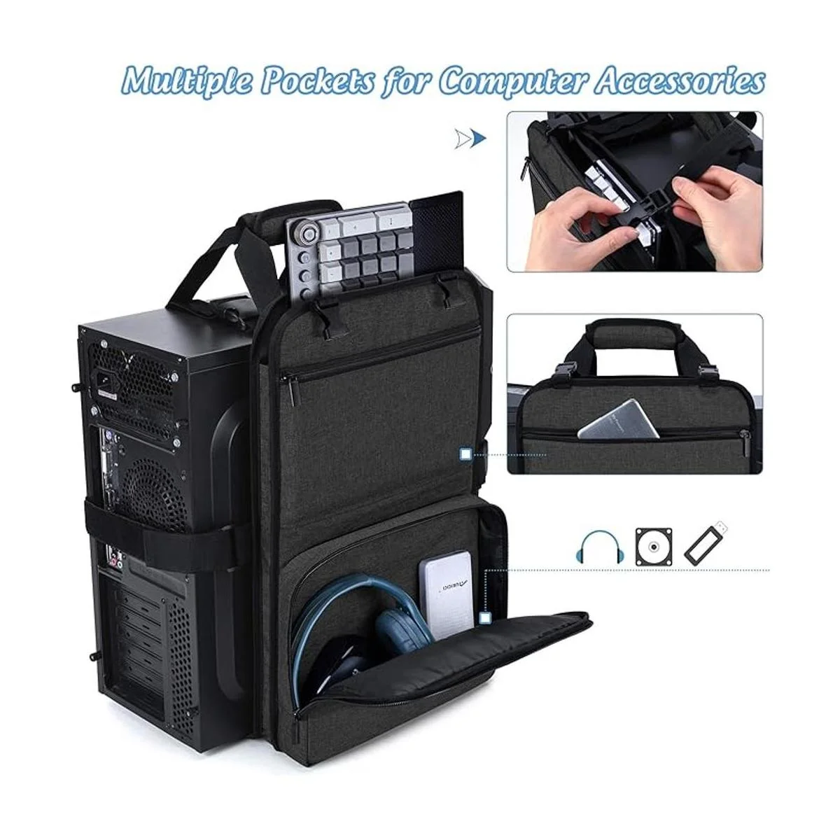 Trunab Correa de transporte de torre de PC con asa_2