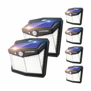 CLAONER Luces solares para exteriores 128 LED6_1