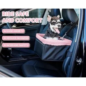 NOVOLAB Asiento de coche para cachorros mejorado de lujo_4