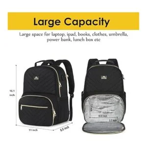 Mochila de almuerzo para mujer 15.6 pulgadas resistente_4