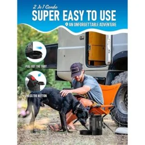 lesotc Botella de agua de viaje para perros botella de_2