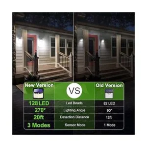 CLAONER Luces solares para exteriores 128 LED6_2