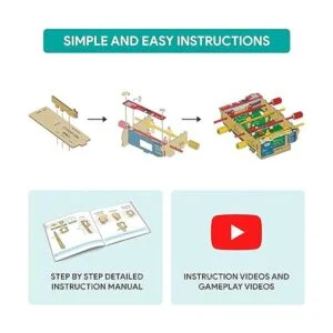 Smartivity Futbolín de bricolaje mini fútbol mesa de_5