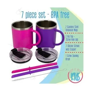 Tazas de acero inoxidable para niños taza de acero_5