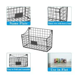 Cesta de almacenamiento para colgar en la pared con 5_5