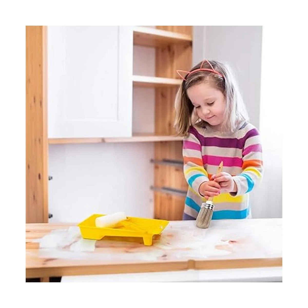 Tool Trio pincel de pintura rodillo esponja todas las_4