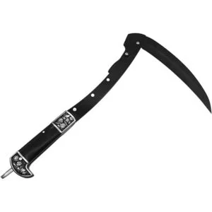 Malezadora plegable de hoz negra con borde afilado_1