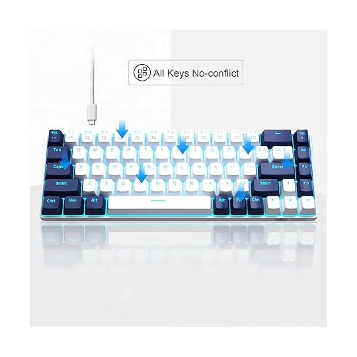 MageGee MKBox Teclado portátil para juegos 60_5