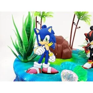 Juego de decoración de pastel Sonic and Shadow con_3