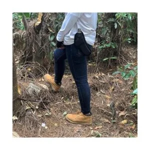 Malezadora plegable de hoz negra con borde afilado_6