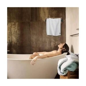 Butizone Toallero de baño rústico soporte de toalla para_5