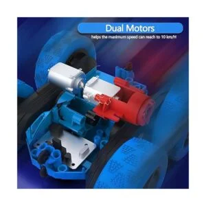 Hamdol Coche de control remoto de doble cara giratorio de_3