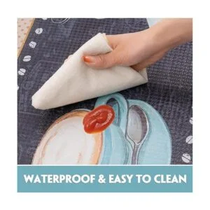 ROSMARUS Juego de alfombras de cocina con temática de_7