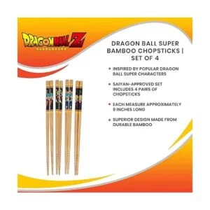 Dragon Ball Palillos de bambú de madera juego de 4_7
