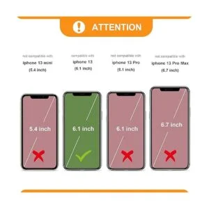 Bocasal Funda tipo cartera para iPhone 13 compatible con_2
