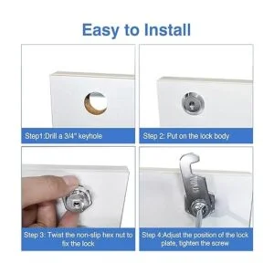 Cerraduras de gabinete con llave igual longitud del_4