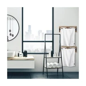 Butizone Toallero de baño rústico soporte de toalla para_4