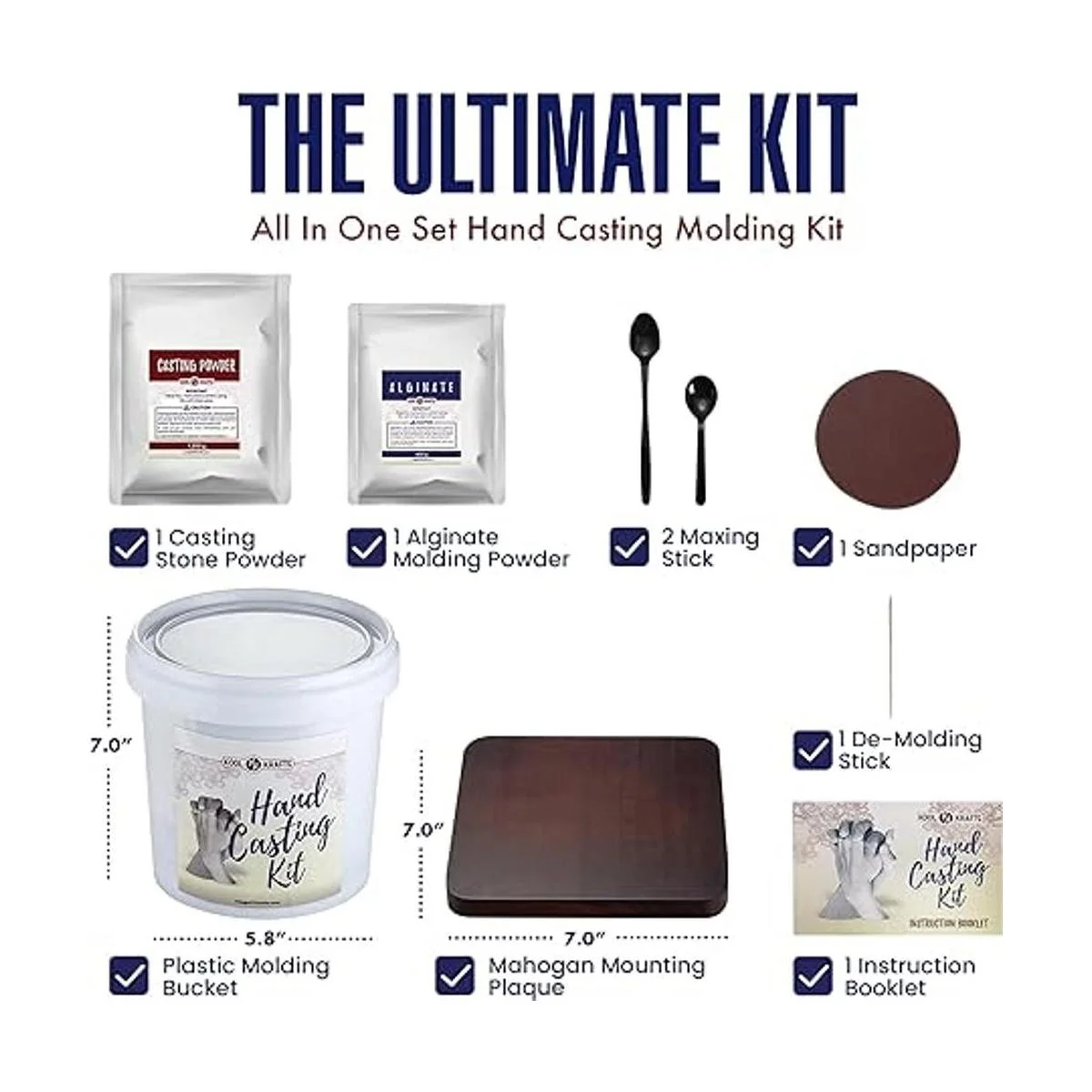 Kit de fundición a mano para parejas kit de moldeo de_2