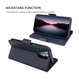 Bocasal Funda tipo cartera para iPhone 13 Pro 5G de piel_5