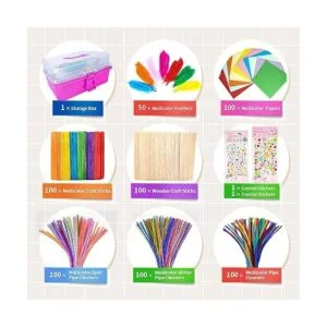 1405 piezas de suministros de arte y manualidades para_2
