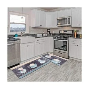 ROSMARUS Juego de alfombras de cocina con temática de_2