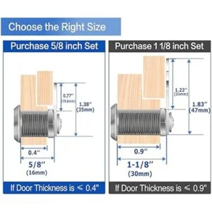 Cerraduras de gabinete con llave igual longitud del_2