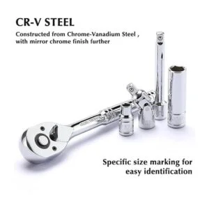 EMENTOL Juego de 62 llaves principales de 14 pulgadas con_4