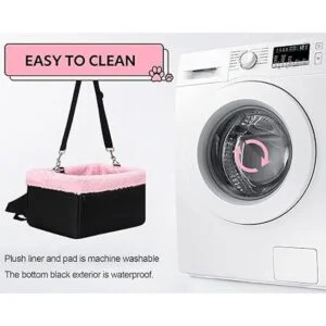 NOVOLAB Asiento de coche para cachorros mejorado de lujo_6