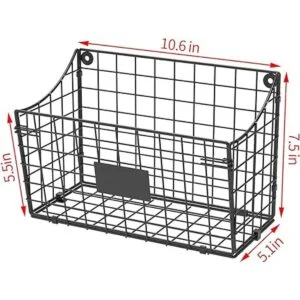 Cesta de almacenamiento para colgar en la pared con 5_6