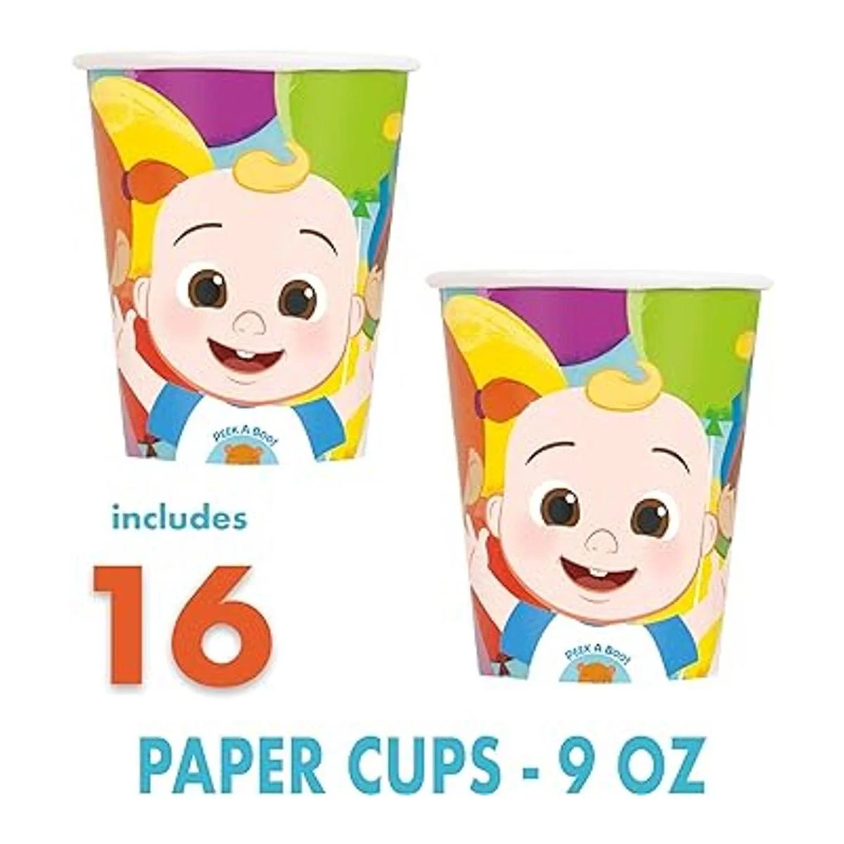 Cocomelon Juego de suministros para fiestas de cumpleaños_6