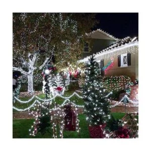 JMEXSUSS 500 luces LED blancas de Navidad para exteriores_4