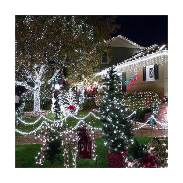 JMEXSUSS 500 luces LED blancas de Navidad para exteriores_4